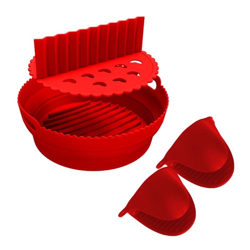 Silicone Air Fryers Liner Divider Heat Resistant Mitts Air Fryers Accessories