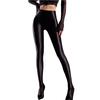 Sexy Damen Fleckig Glatt Öl Glänzend Glänzend Strumpfhose Yoga Leggings Elastisch Tanzstrumpfhose Formend Nahtlos Maid Strumpfhose Strumpf