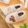 Jie Liya 2025 Women's Cute Cartoon Cotton Slippers - Cozy Indoor Plush for Autumn/Winter (Available for Men Too)