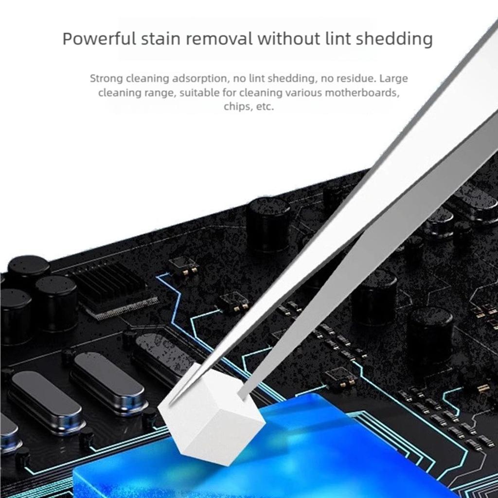 Pack Of 500 High Density Nano Sponge No Residue Electronic Maintenance Tool for Motherboard Chip Cleaning Dust Removal