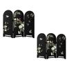 Folding Screen Desktop Wooden Partition Small Decorative Panel Traditional Chinese Art for Housewarming