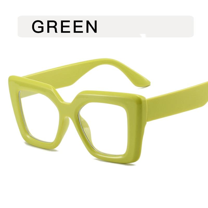 

Квадратная толстая оправа черная оправа для очков для женщин в тренде анти-синий свет компьютерная оправа оптическая оправа очки защита зелёный
