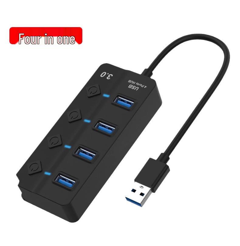 Cross Multi-functional Type-C Docking Station: 4-in-1 USB 3.0 Hub for Computers
