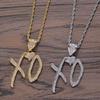 Neue XO-Stil Europäische und Amerikanische Hip-Hop-Halskette Englischer Buchstaben-Anhänger Schmuck