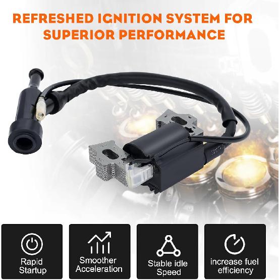 Hipa 212 Ignition Coil For Predator 212CC 224CC Honda GX160 GX120 GX140 GX200 5.5Hp 6.5Hp Coleman BT200X CT200U CT200U-EX 196CC Engine Replaces