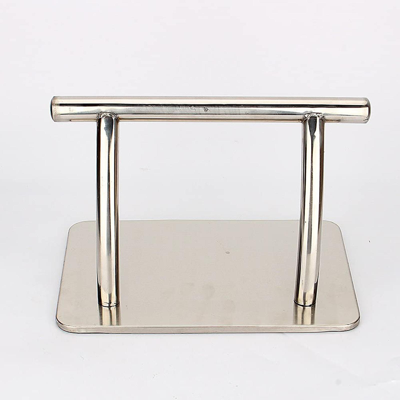 Barra Reposapiés de Acero Inoxidable Silla de Peluquería Peluquería Equipo de Salón Reposapiés white