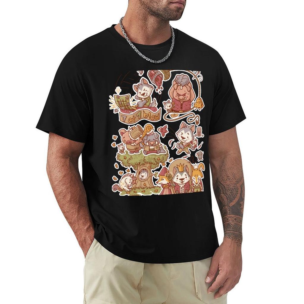 The Brave Little Tailor (Ochre Pastel) TShirt Casual Loose Daily Wear TShirt