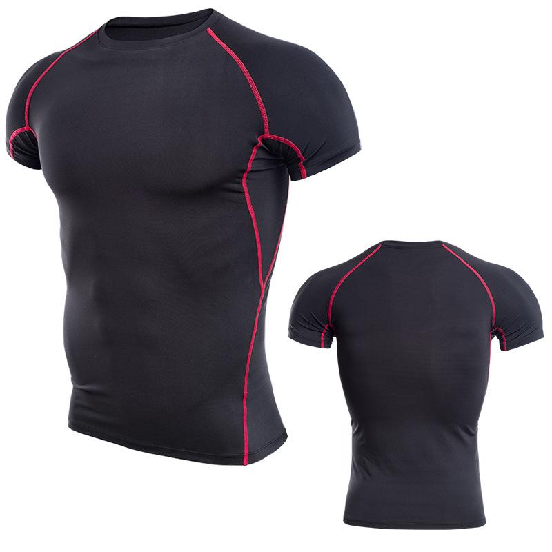Men's Athletic T Shirt Quick Dry Short Sleeve Gym Workout Running Fitness Base Layer Tops