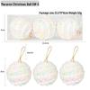Macaron Color Foam Christmas Tree Decoration Ball, 8cm Creative Ornament for Holiday Pendant Accessories
