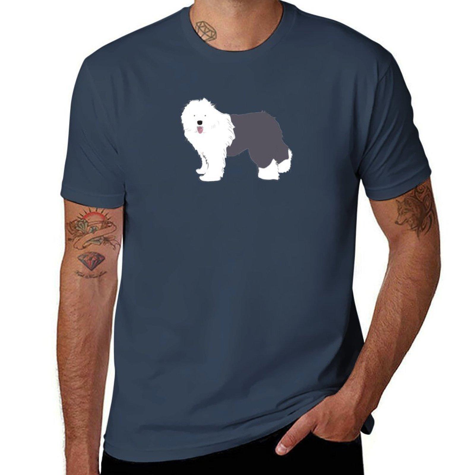 Old English Sheepdog TShirt Sports Basic Short Sleeve TShirt S