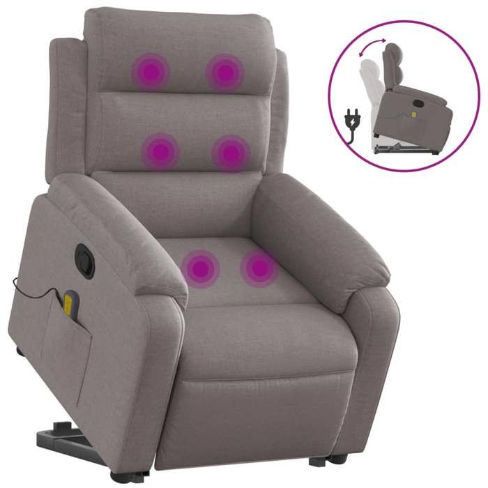 VidaXL Reclining Massage Armchair, Relaxation Chair with Backrest, Seat with Armrests, TV Armchair for Living Room 3205000