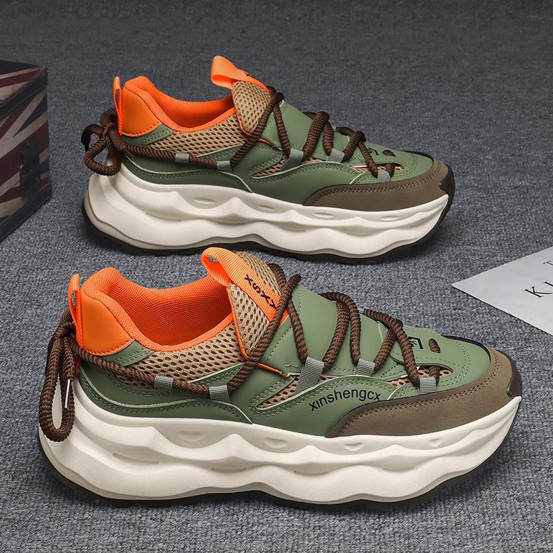 Fashion Men's Sneaker Outdoor Mesh Breathable Casual Shoes for Men Luxury Brand Sports Shoes Comfortable Platform Shoes Tenis Masculino