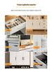 Self-Adhesive Minimalist Wooden and Aluminum Handle for Sliding Glass Doors