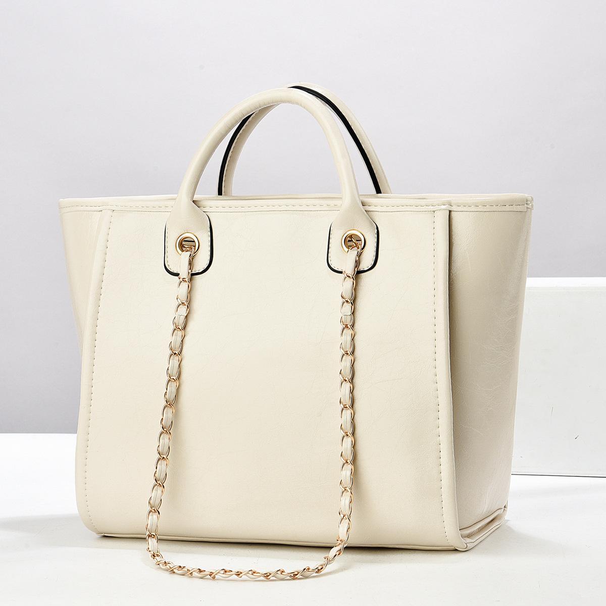

Women s bag bag cowhide texture large capacity handbag pu women s bag messenger bag shoulder bag 32*12*27cm білий