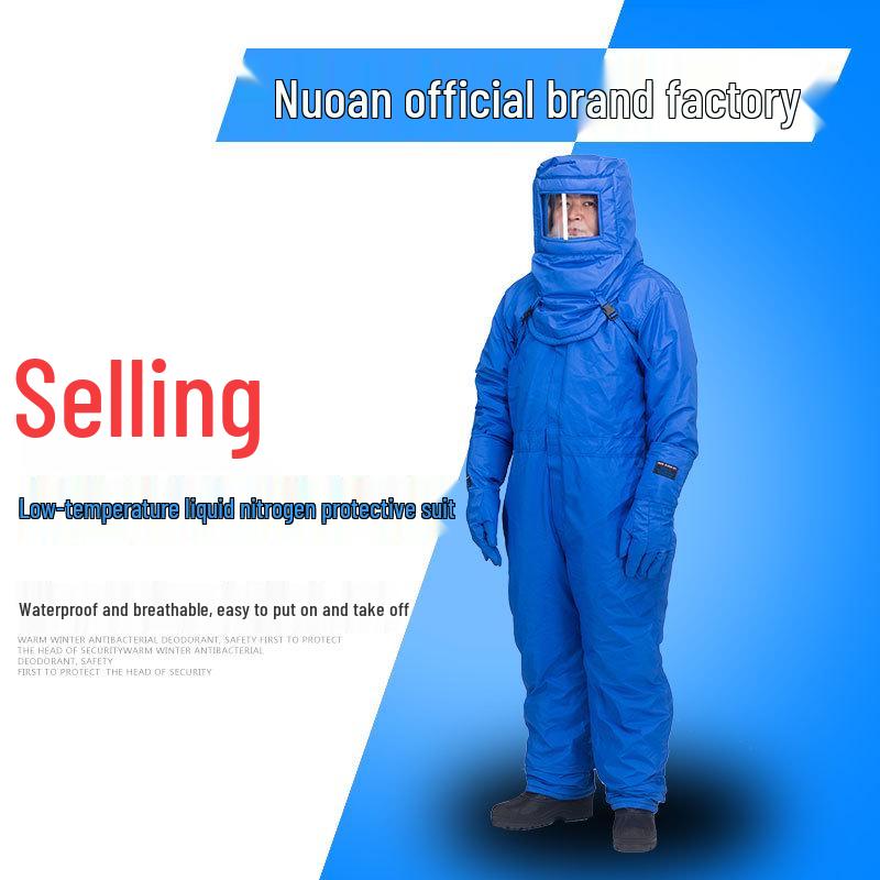 

Защитный костюм от жидкого азота Ноан: Холодильная камера для СПГ, Антистатический, Морозостойкий костюм XXL Blue