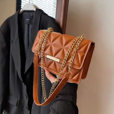 This Year, the Popular Simple Bag Women's Autumn New Korean Version of the Chain Shoulder Small Square Bag Fashion Casual Messenger Bag