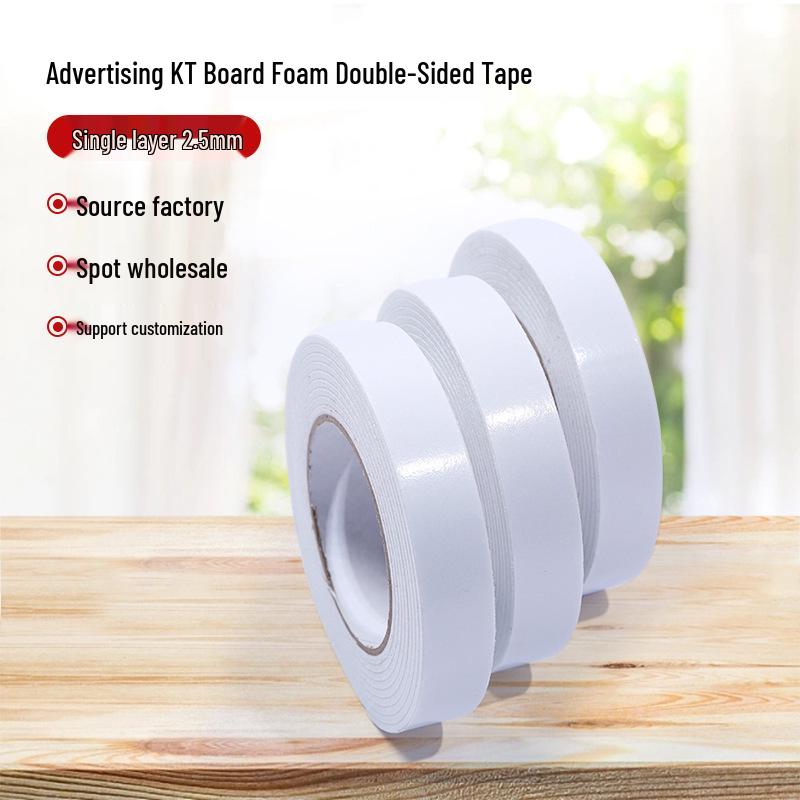 High Viscosity Double-Sided Sponge Foam Tape for DIY, Office, and Student Projects