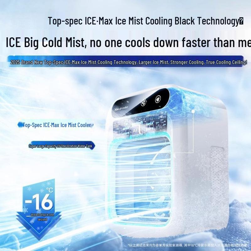 

Portable Mini Air Cooler & Spray Fan English Version