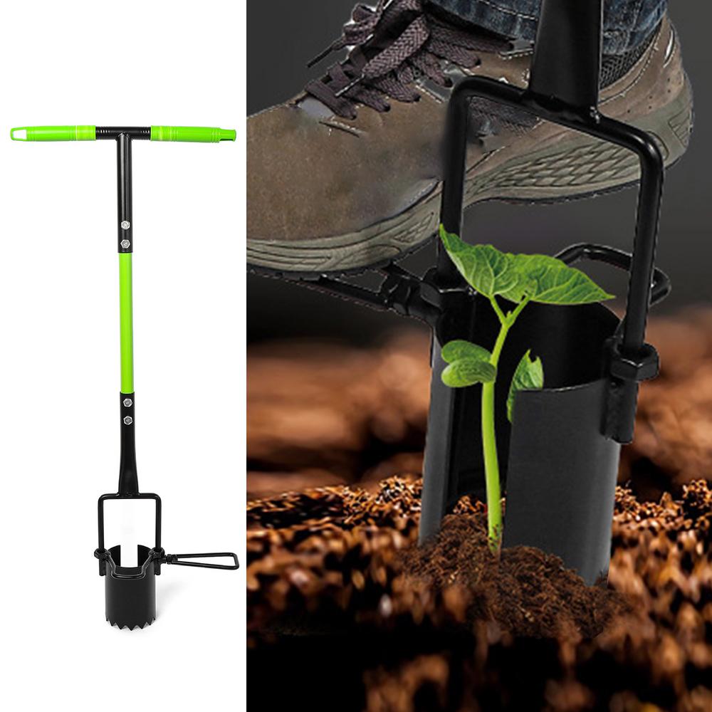 Gardening Bulb Planter Crocus Long Handled Transplanter Ergonomic Handle Multi-functional Lawn Tool For Crocus Dahlia Gladiolus