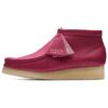 Clarks Originals Wallabee Leather Casual Versatile Comfortable Ankle Boots Women ankle boots Purple Pink 261732354