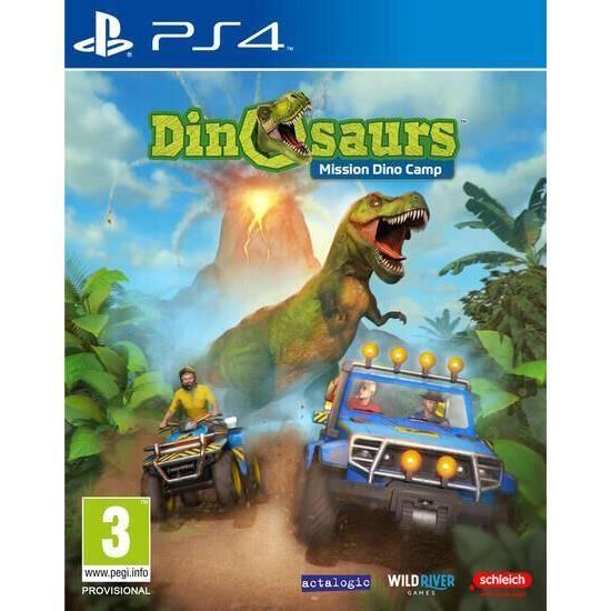 Jeu vidéo - Schleich - Dinosaurs Mission Dino Camp - Aventure - 1 à 4 joueurs - PEGI 7+