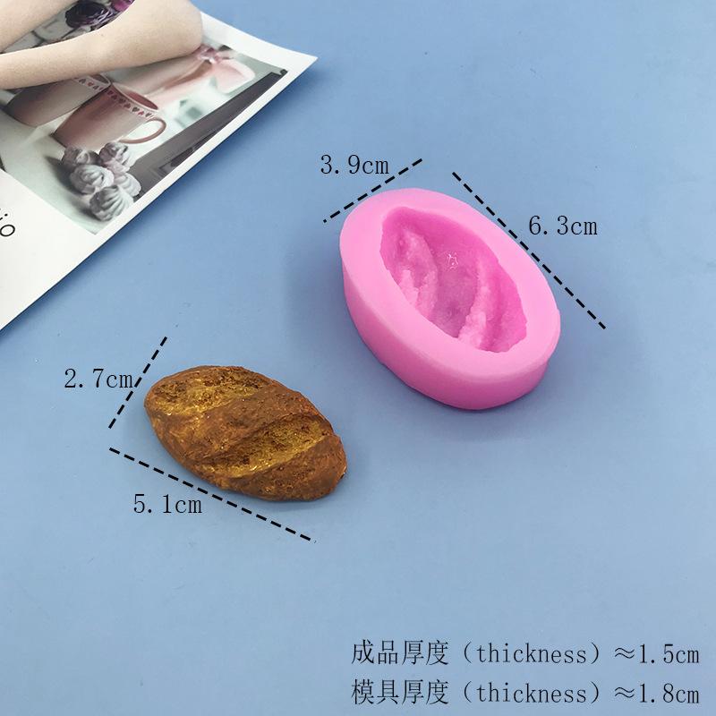 Realistic Bread Silicone, Simulation Bread Shape for DIY Projects