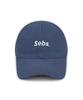 Sebseu Small Logo Twill Brown Ball Cap - Blue
