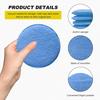 8PCS Microfiber Wax Applicator Pads, 5 Inch Round Car Wash Sponge Cleaning Tools with Finger Pocket, Scratch-Free Ultra-Soft Foam Bulk for Fine