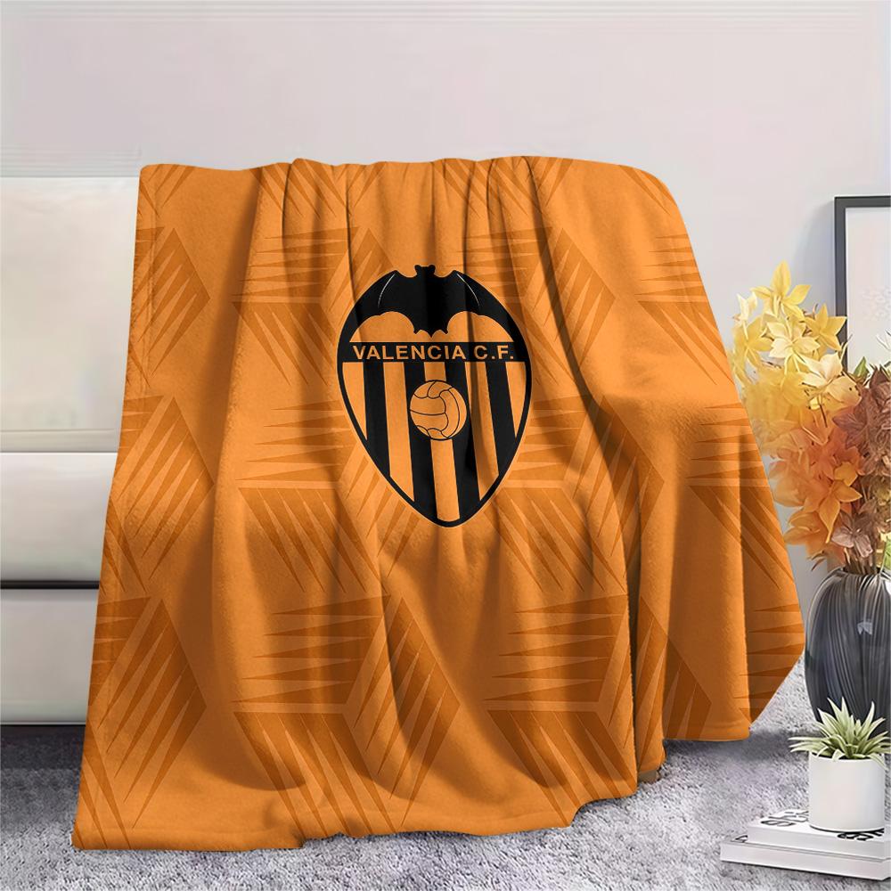 Valencia Club de Fútbol3 Flannel Blanket, High quality Comfortable for All Seasons, Home Decor, Warmth and Comfort