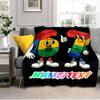 1PC Custom Name Colorful Numbers Friendship flannel blanket versatile,all-season throw suitable for the living room,bedroom,camping,travel,and gift
