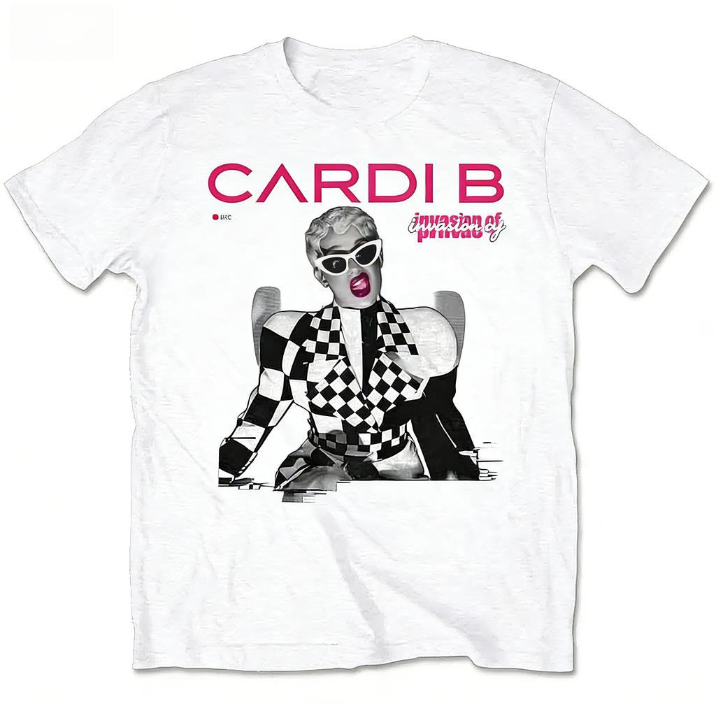2026 Summer New Style Fashion Singer Cardi B HighQuality Fashion Comfortable Mens Printed Roundneck TShirt