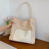 Straw Hollow Out Knitting Tote Bag Large Capacity Handmade Shoulder Handbag Women Designer Casual Beach Bag