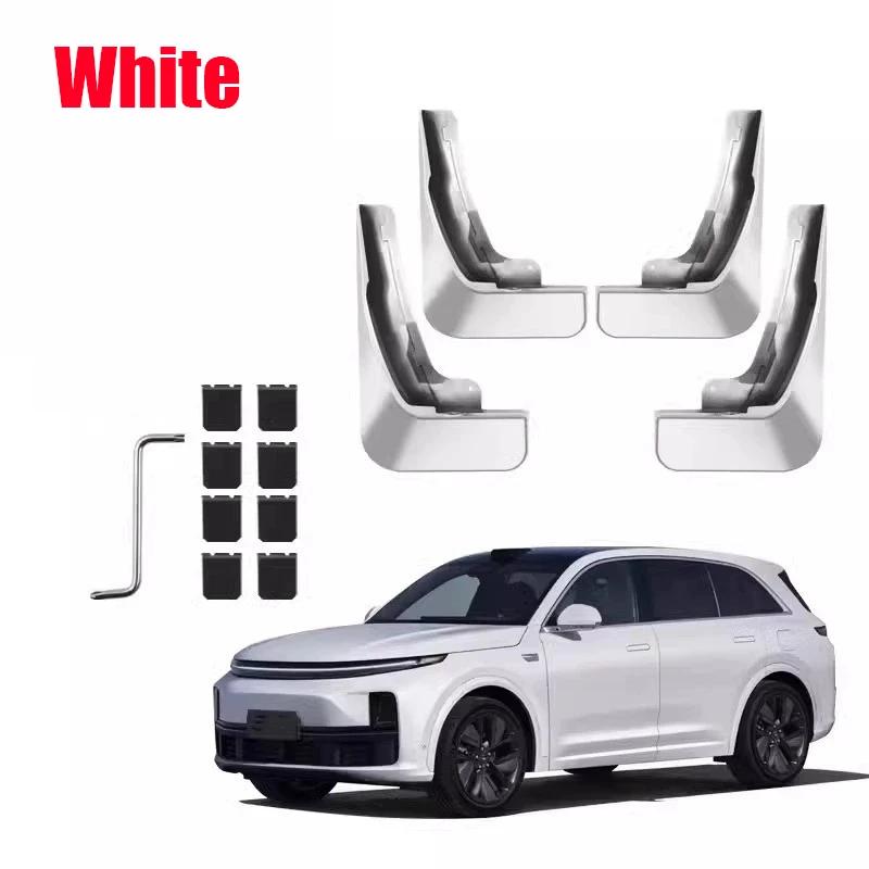 

4x автомобильных брызговика для Li L6 Lixiang L6 2025 2025 2026 Крылья Грязезащитные щитки Расширители крыльев Защитные накладки Специальные задние аксессуары для защиты белый