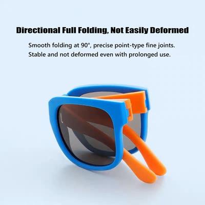 Outdoor Foldable Sunglasses UV 400 Children Eyewear Kids Sunglasses  for Toddler Boys and Girls