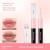 Essence Double-Ended Lip Gloss, Whitening Velvet Lipstick, Nude Color, Transparent, Water-Glossy, Mirror-Like Finish, Non-Stick Cup, Moisturizing