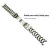 22mm Doppeldruck-Sicherheitsverschluss Edelstahl-Uhrenarmband für Casio EF-524