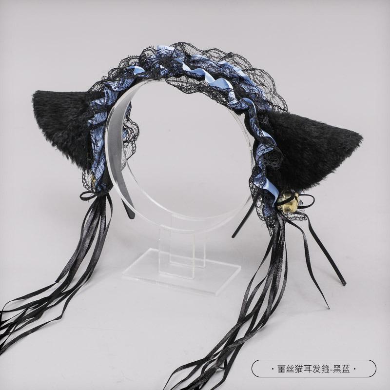 

Косплей реквизит аксессуар кошка леди аксессуар для волос ухо животного горничная аксессуар колокольчик кошачьи уши ободок
