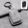 Leather Car Key Case Cover Fob Keychain For Vw Volkswagen Golf 7 Mk7 Tiguan Mk2 For Ateca Leon Fr Ibiza Skoda Octavia Kodiaq