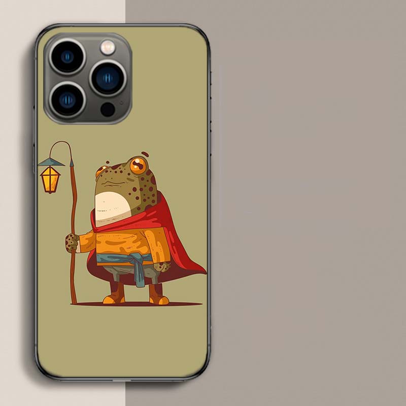 Cute Mouse Axolotl Frog Wizard Phone Case For Iphone 17 Air 15 Pro 14 Plus 16 Pro Max 17E 16E 12 13 Mini 11 Cover Cute Fundas