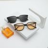 New Fashion Sunglasses Men and Women Show Thinness Personality European and American Sunglasses Model Catwalk