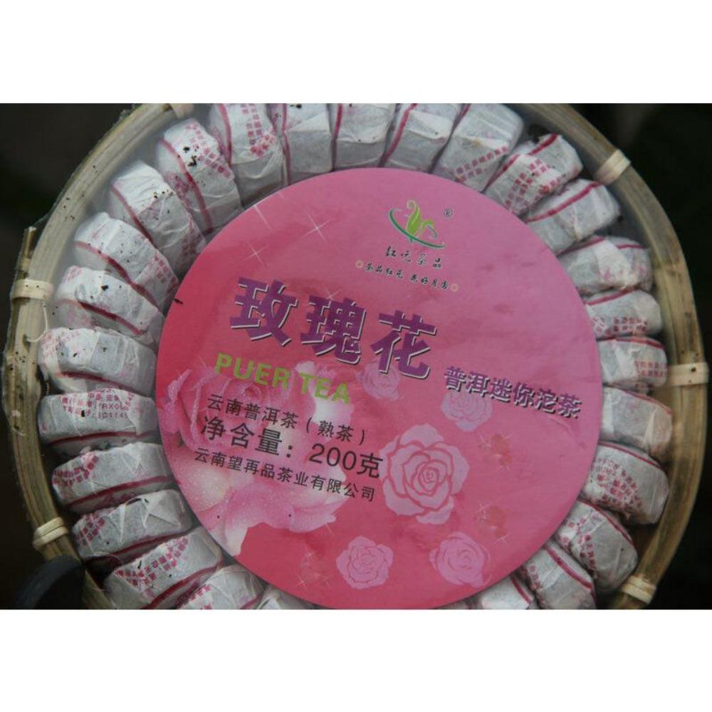 Sweet Rose Aroma Mini Tuocha Puerh Tea 200g Bamboo Packed Health Benefits