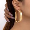 Japanese & Korean High-End Cool Style Circle Earrings - Trendy Women's Fashion