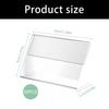 50 divisions Crystal Acrylic Sign Holders Ideal For Product Markers Desk Identification Cards And Gathering Seating Labels 4x6x2.3cm