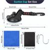 Heavy Duty Suction Cups 4pcs Heavy Duty 360 Rotatable Tarp Suction Cups Strong Load-Bearing Multi-Purpose Camping Tarp Accessory
