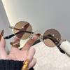 Occhiali da sole rotondi piccoli per donna e uomo, montatura in metallo ultra mini, antiriflesso, hip hop punk, occhiali da sole da uomo, occhiali da sole alla moda