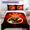 Al Ahly Printed 3PCS Bedding Set Soft Breathable Duvet Cover Pillowcases Set Washable Bedroom Decor Home Gift