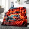 1Pc Transformers Optimus Prime Statue Blanket For Couch Bed Plush Cozy Fuzzy Blanket Super Soft Warm Blankets For Fall And Winter 091882