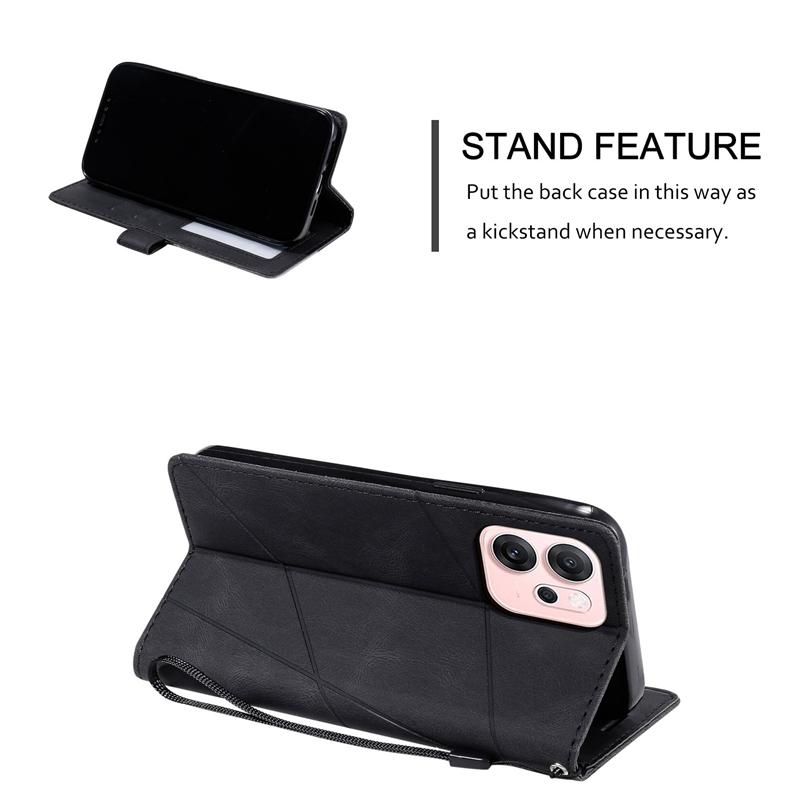 För Coque OPPO Reno 14F Fodral Lyxigt Flip-plånboksfodral i läder på för Fundas Oppo Reno14F Reno 14 Reno14 F 14F 5G Telefonfodral