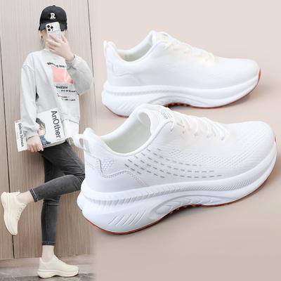 Summer New Mesh Shoes Women's Panel Shoes  Trend Thick Soled Heigh Increasing Shoes  Student Running Shoes Breathable Breathable Shoes