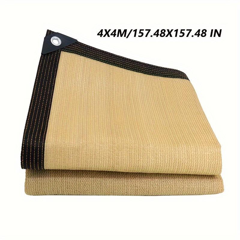 Thick PE Sun Shade Net, Beige UV Block Sail for Patio Yard Garden, Durable Polyethylene Sunshade, Outdoor Sun Protection